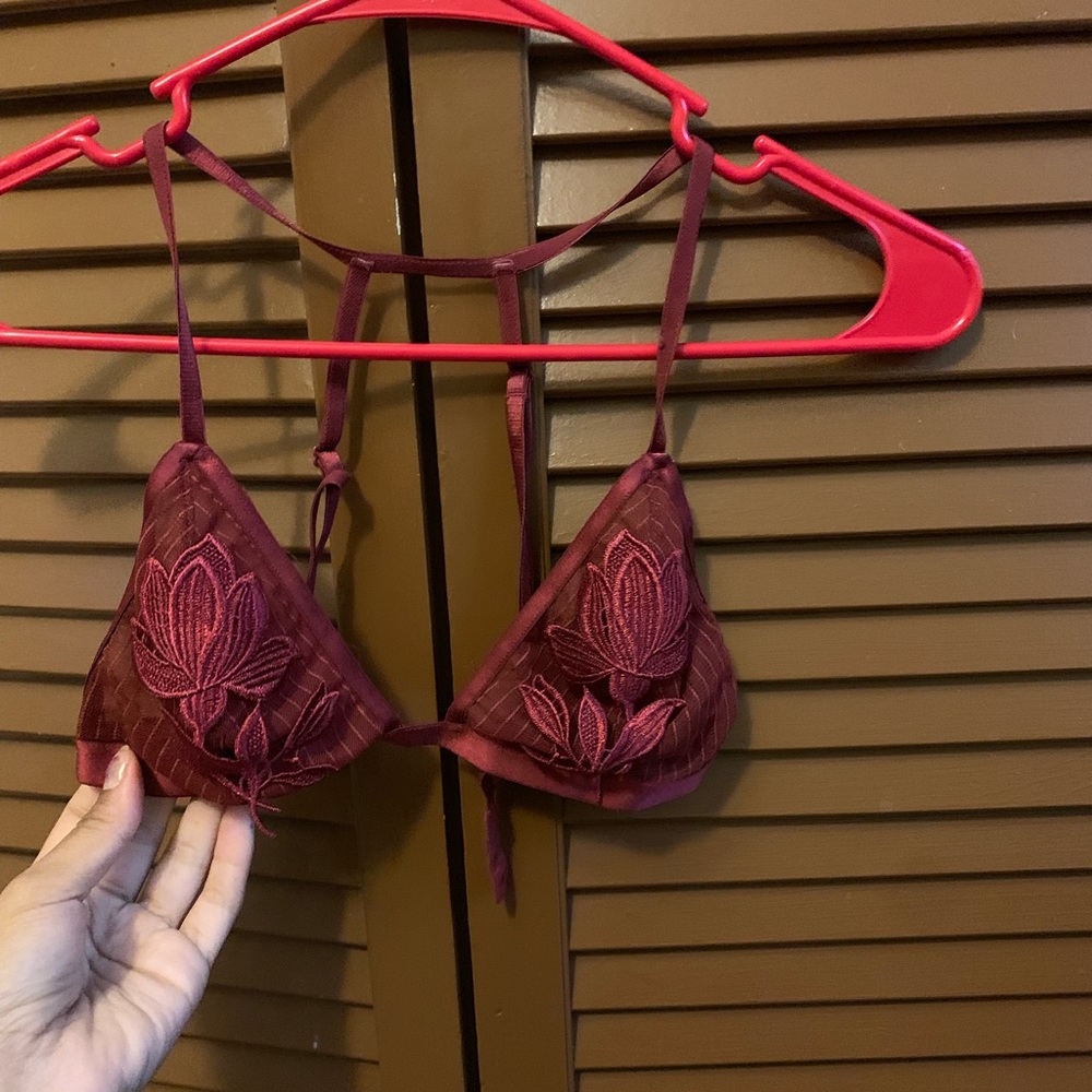 Red Flower Bralette